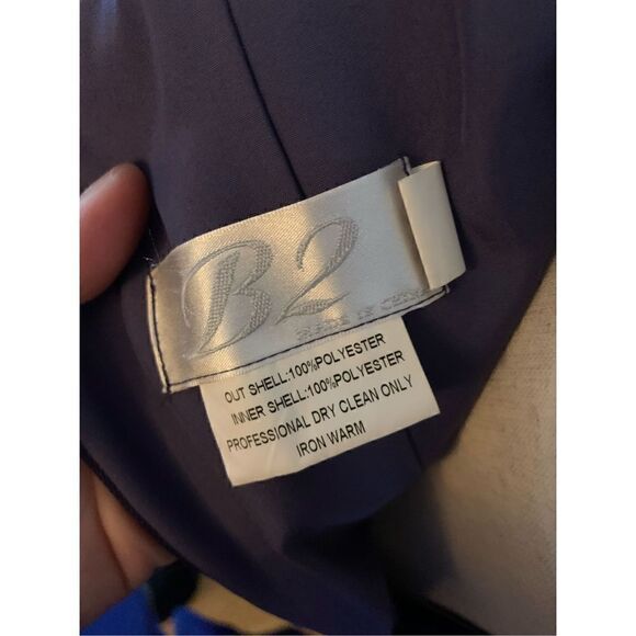 Purple bridal dress size 12 brand b2 - Picture 6 of 7